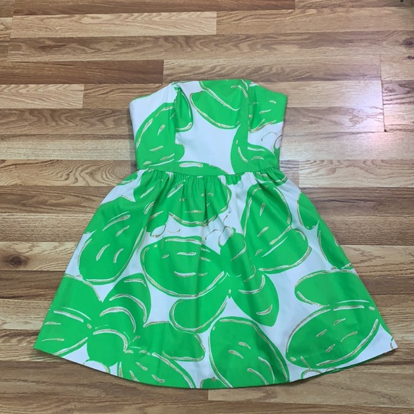 Lilly Pulitzer lottie strapless dress size 0 - Picture 2 of 16